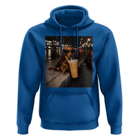 Dachshund Iced Coffee Hoodie Grunge Meme Graphic Funny Weiner Dog Lovers Dad
