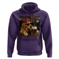Funny Golden Retriever Drinking Beer Hoodie Silly Dog Meme Graphic Sarcastic Gift