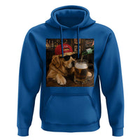 Funny Golden Retriever Drinking Beer Hoodie Silly Dog Meme Graphic Sarcastic Gift