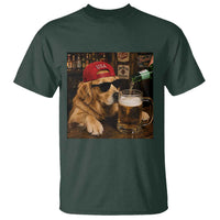 Funny Golden Retriever Drinking Beer T Shirt Silly Dog Meme Graphic Sarcastic Gift
