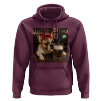 French Bulldog Drinking Beer Hoodie Silly Dog Meme Graphic Sarcastic Gift