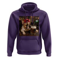 French Bulldog Drinking Beer Hoodie Silly Dog Meme Graphic Sarcastic Gift
