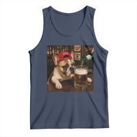 French Bulldog Drinking Beer Tank Top Silly Dog Meme Graphic Sarcastic Gift
