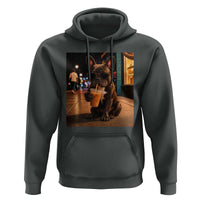 French Bulldog Iced Coffee Hoodie Grunge Frenchie Graphic Funny Dog Lover