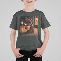 French Bulldog Iced Coffee T Shirt For Kid Grunge Frenchie Graphic Funny Dog Lover