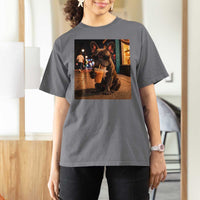 French Bulldog Iced Coffee T Shirt For Women Grunge Frenchie Graphic Funny Dog Lover