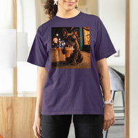 French Bulldog Iced Coffee T Shirt For Women Grunge Frenchie Graphic Funny Dog Lover