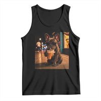French Bulldog Iced Coffee Tank Top Grunge Frenchie Graphic Funny Dog Lover