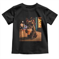 French Bulldog Iced Coffee Toddler T Shirt Grunge Frenchie Graphic Funny Dog Lover