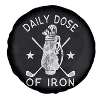 Funny Golfer Spare Tire Cover Daily Dose of Iron Golf