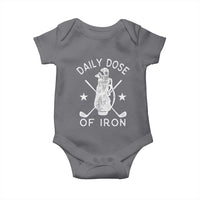 Funny Golfer Baby Onesie Daily Dose of Iron Golf