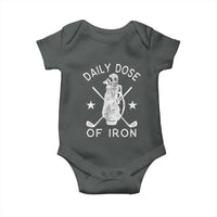 Funny Golfer Baby Onesie Daily Dose of Iron Golf