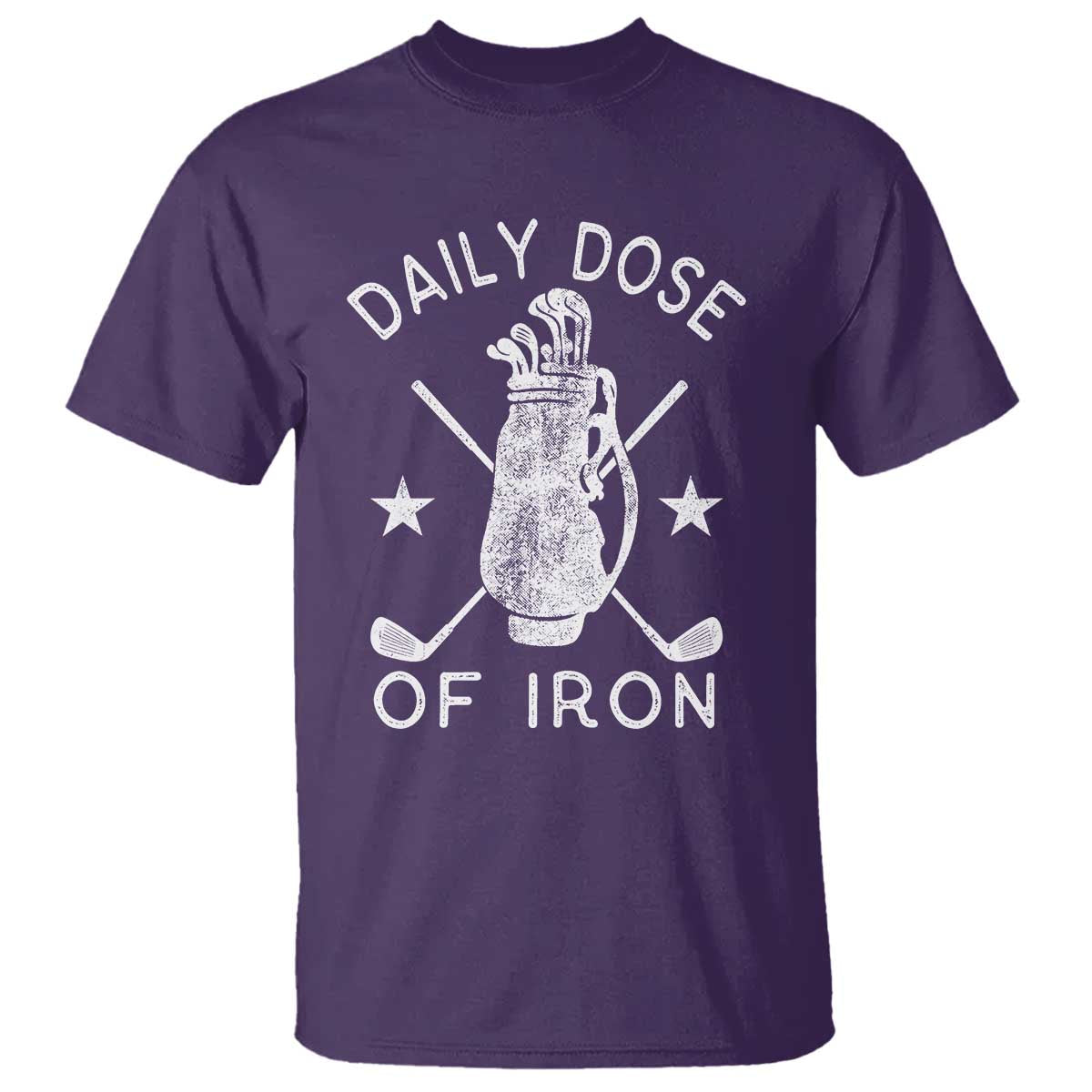 Funny Golfer T Shirt Daily Dose of Iron Golf