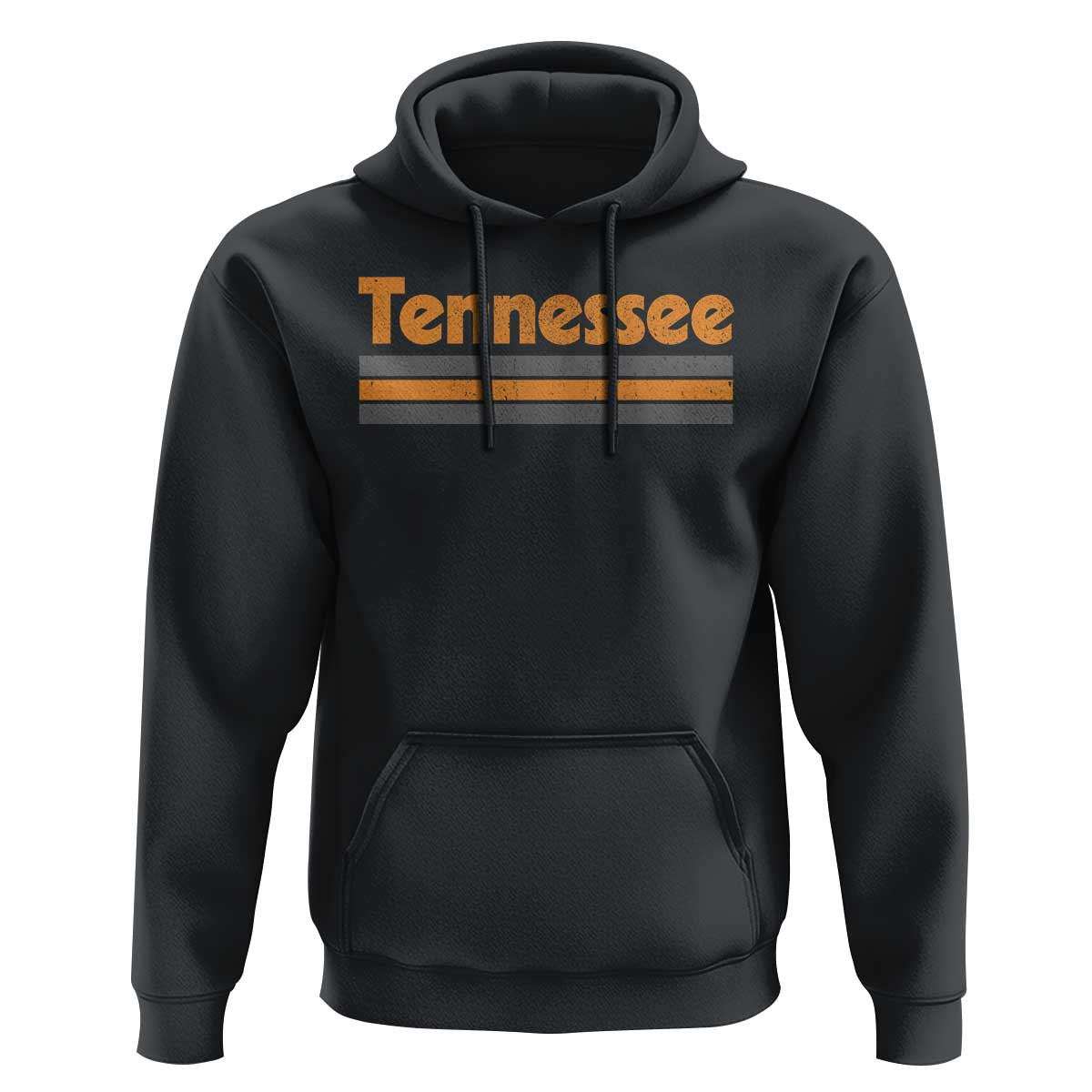 Vintage Tennessee Hoodie Retro Classic TN Orange Print Retro Three Stripe