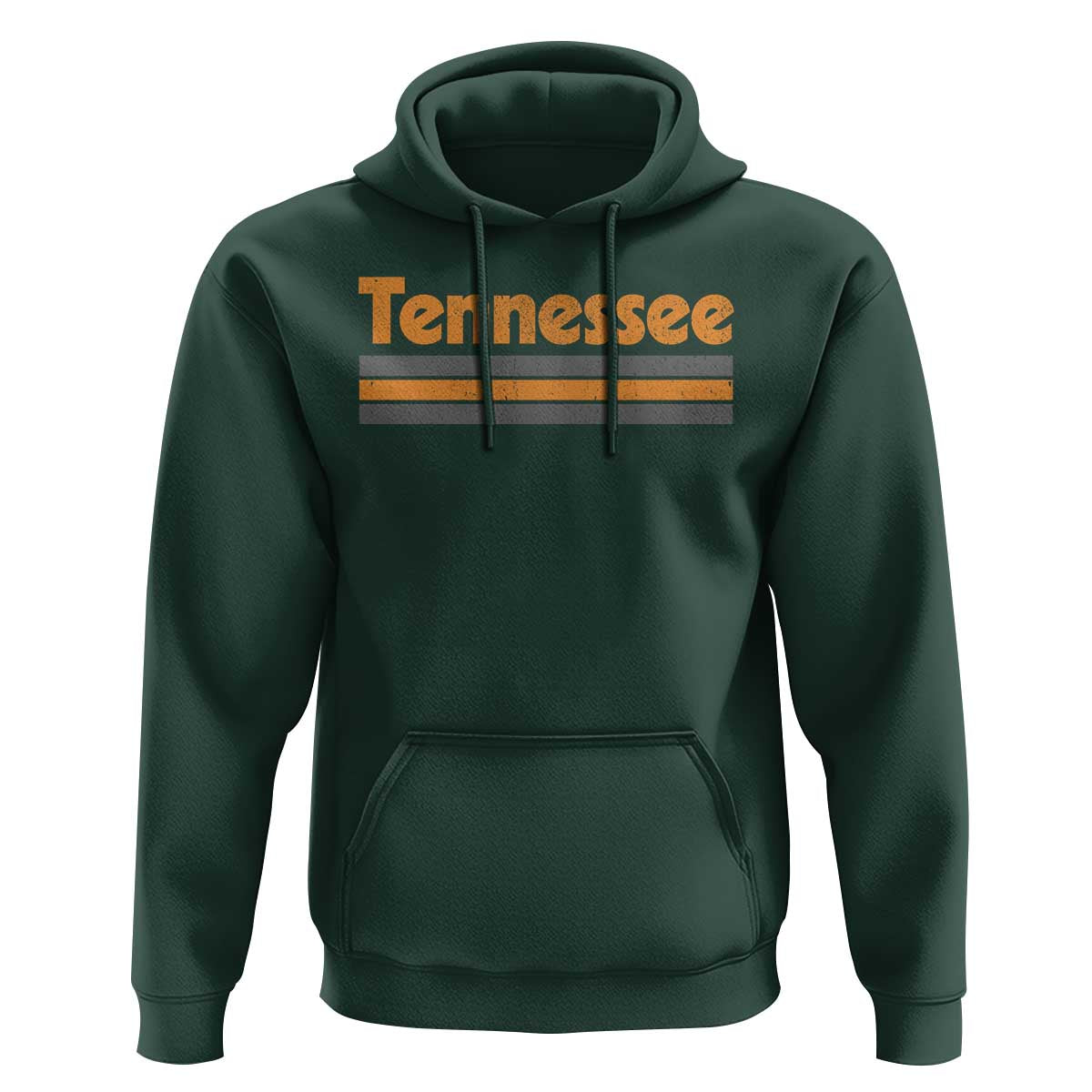 Vintage Tennessee Hoodie Retro Classic TN Orange Print Retro Three Stripe