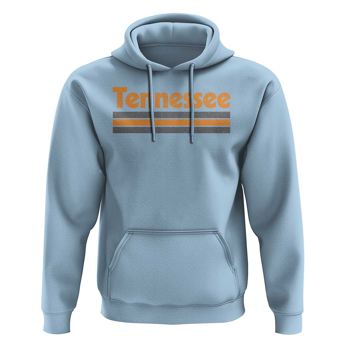 Vintage Tennessee Hoodie Retro Classic TN Orange Print Retro Three Stripe