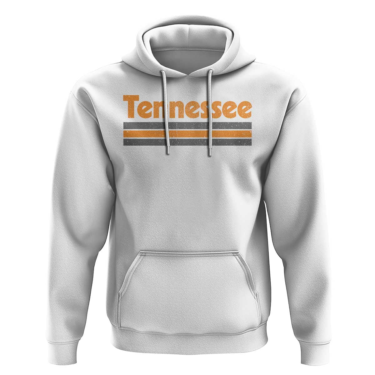 Vintage Tennessee Hoodie Retro Classic TN Orange Print Retro Three Stripe