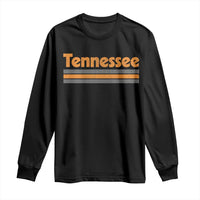Vintage Tennessee Long Sleeve Shirt Retro Classic TN Orange Print Retro Three Stripe