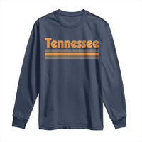 Vintage Tennessee Long Sleeve Shirt Retro Classic TN Orange Print Retro Three Stripe