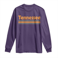 Vintage Tennessee Long Sleeve Shirt Retro Classic TN Orange Print Retro Three Stripe