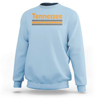Vintage Tennessee Sweatshirt Retro Classic TN Orange Print Retro Three Stripe