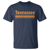 Vintage Tennessee T Shirt Retro Classic TN Orange Print Retro Three Stripe