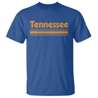 Vintage Tennessee T Shirt Retro Classic TN Orange Print Retro Three Stripe