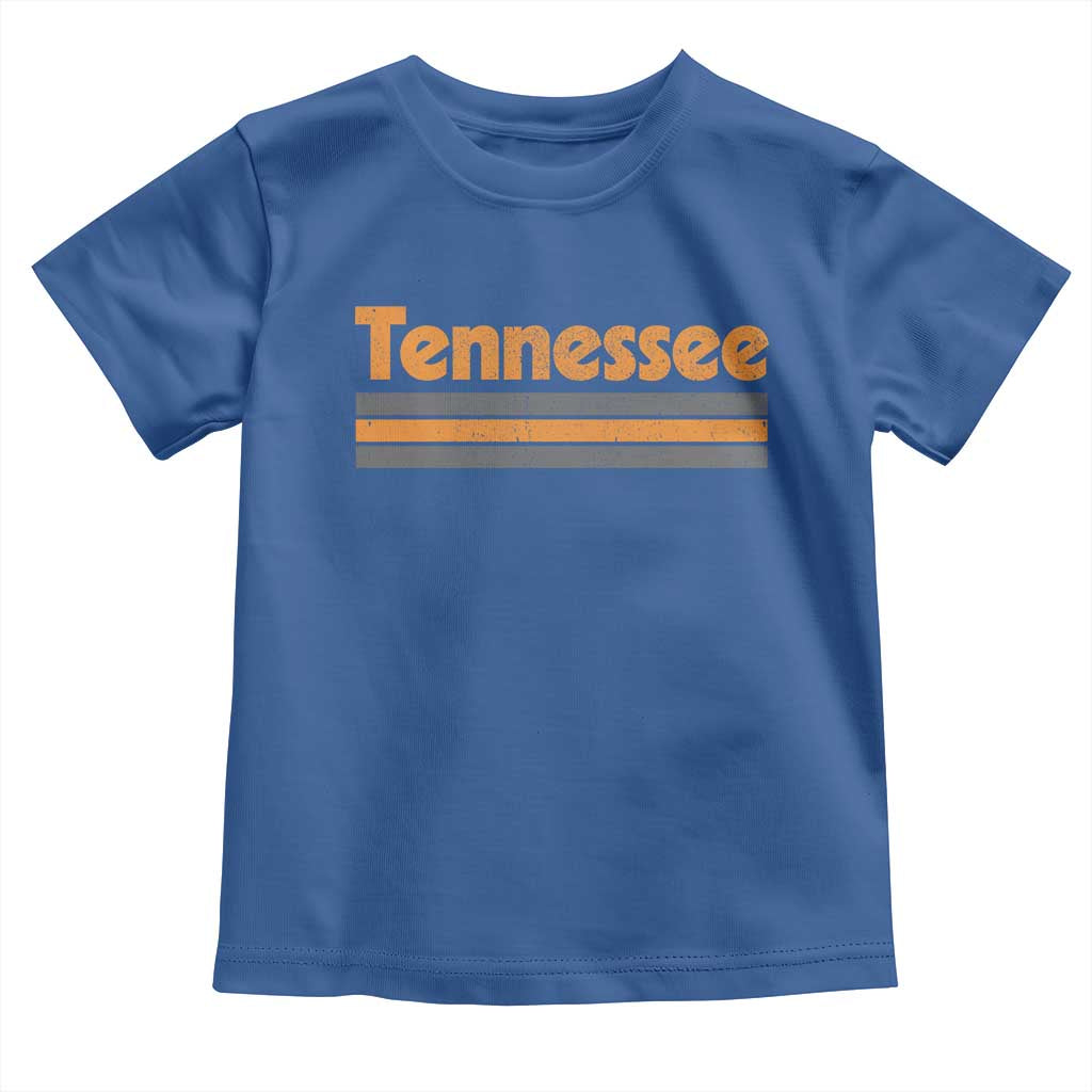 Vintage Tennessee Toddler T Shirt Retro Classic TN Orange Print Retro Three Stripe