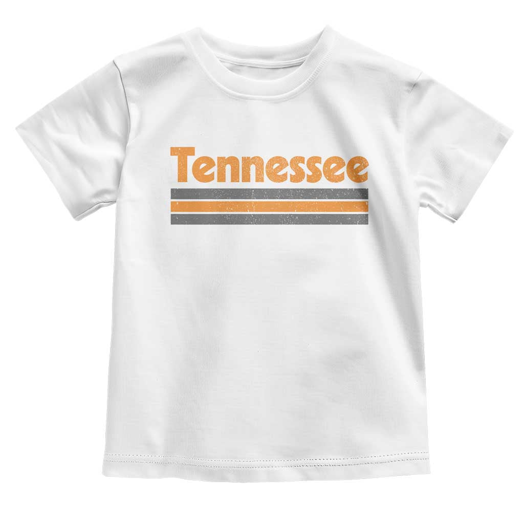 Vintage Tennessee Toddler T Shirt Retro Classic TN Orange Print Retro Three Stripe