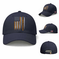 Vintage Tennessee Baseball Cap Retro Classic TN Orange Print Retro American Flag