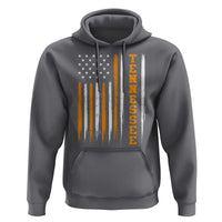 Vintage Tennessee Hoodie Retro Classic TN Orange Print Retro American Flag
