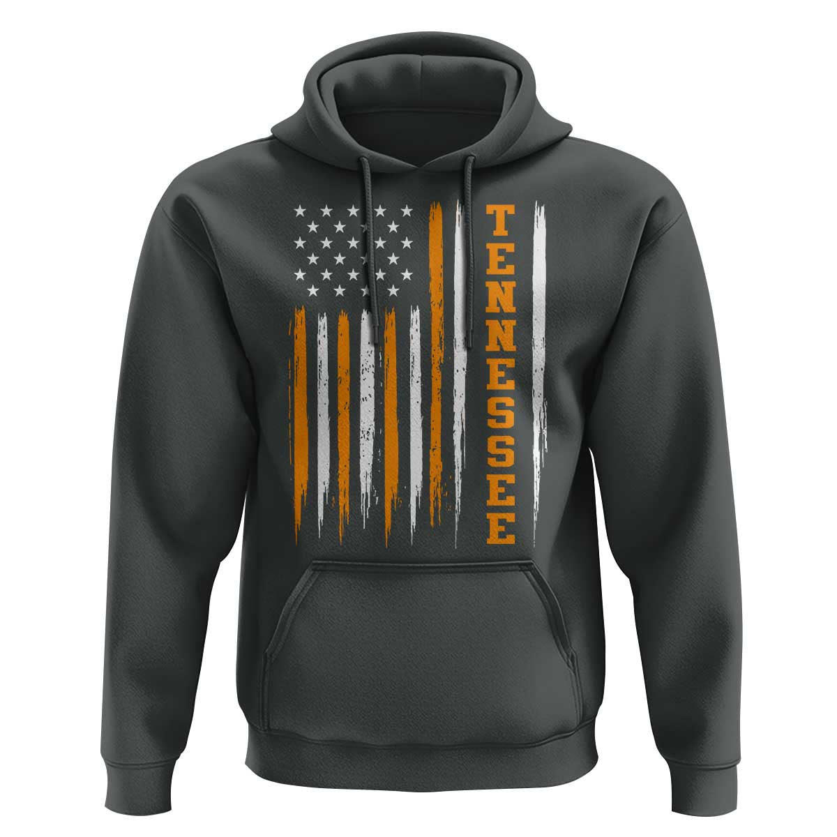 Vintage Tennessee Hoodie Retro Classic TN Orange Print Retro American Flag