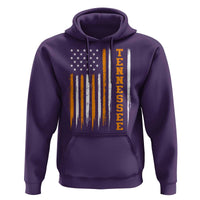 Vintage Tennessee Hoodie Retro Classic TN Orange Print Retro American Flag