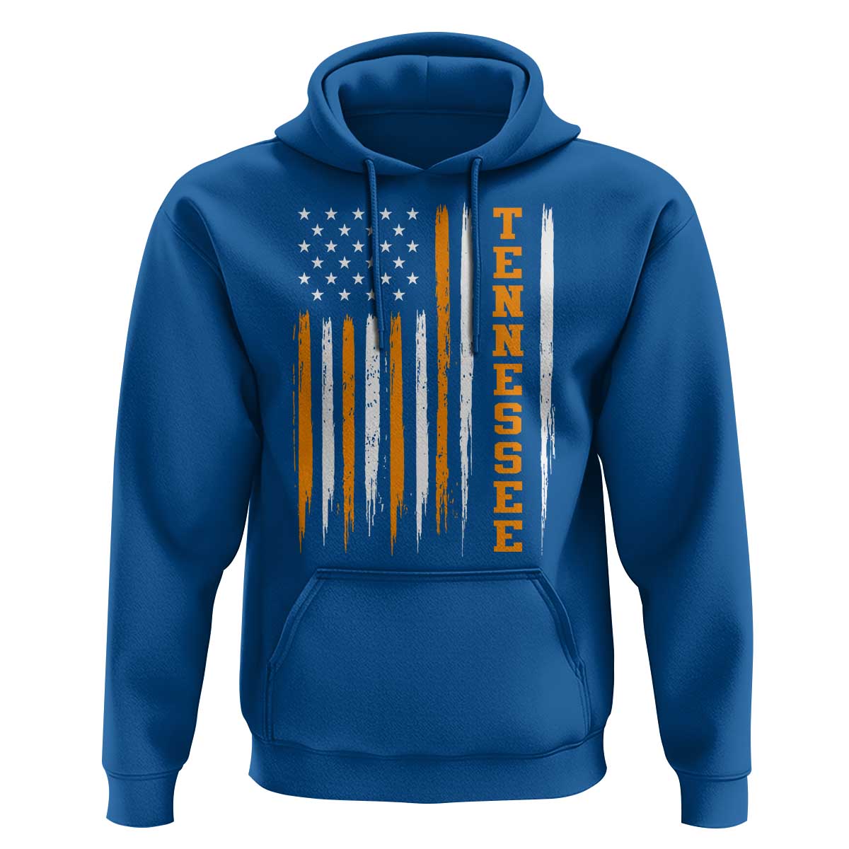 Vintage Tennessee Hoodie Retro Classic TN Orange Print Retro American Flag