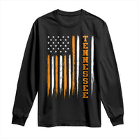 Vintage Tennessee Long Sleeve Shirt Retro Classic TN Orange Print Retro American Flag
