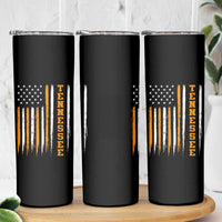 Vintage Tennessee Skinny Tumbler Retro Classic TN Orange Print Retro American Flag