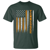 Vintage Tennessee T Shirt Retro Classic TN Orange Print Retro American Flag
