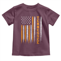 Vintage Tennessee Toddler T Shirt Retro Classic TN Orange Print Retro American Flag