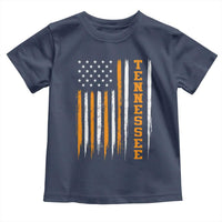 Vintage Tennessee Toddler T Shirt Retro Classic TN Orange Print Retro American Flag