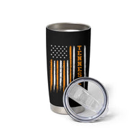 Vintage Tennessee Tumbler Cup Retro Classic TN Orange Print Retro American Flag