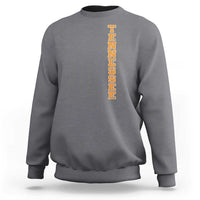 Vintage Tennessee Sweatshirt Retro Orange TN American Flag Patriotic US State