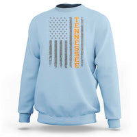 Vintage Tennessee Sweatshirt Retro Orange TN American Flag Patriotic US State