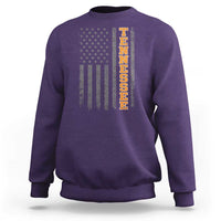 Vintage Tennessee Sweatshirt Retro Orange TN American Flag Patriotic US State