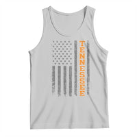 Vintage Tennessee Tank Top Retro Orange TN American Flag Patriotic US State