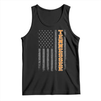 Vintage Tennessee Tank Top Retro Orange TN American Flag Patriotic US State