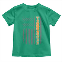 Vintage Tennessee Toddler T Shirt Retro Orange TN American Flag Patriotic US State