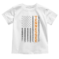Vintage Tennessee Toddler T Shirt Retro Orange TN American Flag Patriotic US State