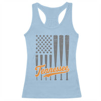 Vintage Tennessee Racerback Tank Top Retro Classic TN Orange Print Retro Baseball American US Flag