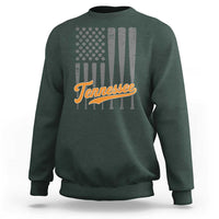 Vintage Tennessee Sweatshirt Retro Classic TN Orange Print Retro Baseball American US Flag