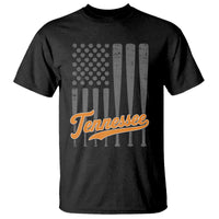 Vintage Tennessee T Shirt Retro Classic TN Orange Print Retro Baseball American US Flag